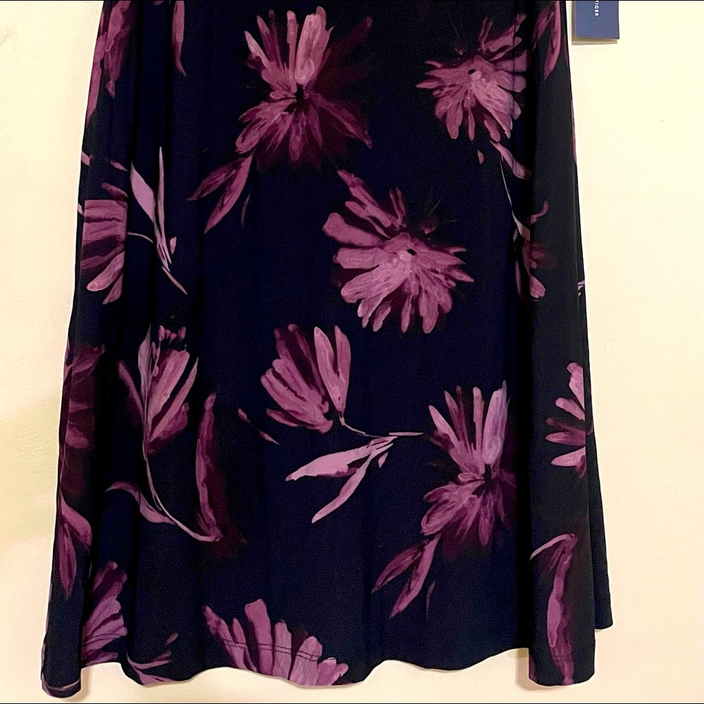 Tommy Hilfiger Gorgeous Black & Blush Print Dress - Picture 2 of 7
